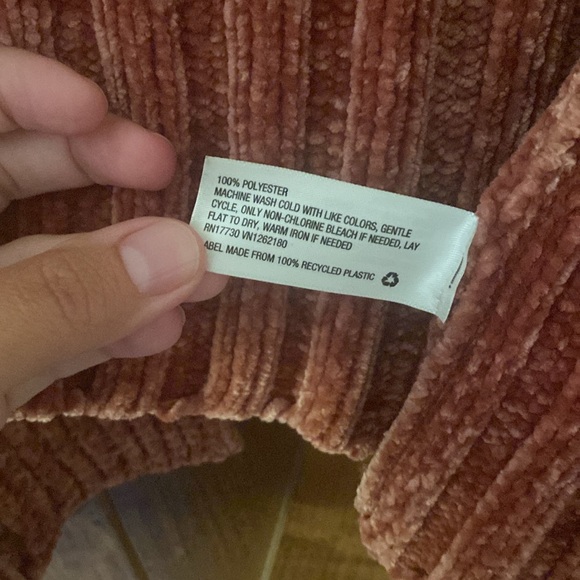 A new day Chenille Open Front Cardigan size XL Dusty Rose Mauve - Picture 6 of 8